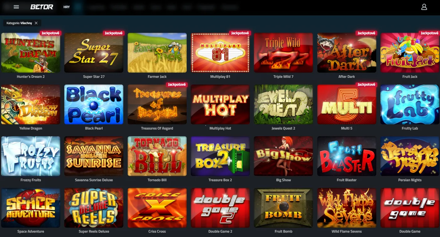 Hry a herní nabídka při nové casino bonus za registraci